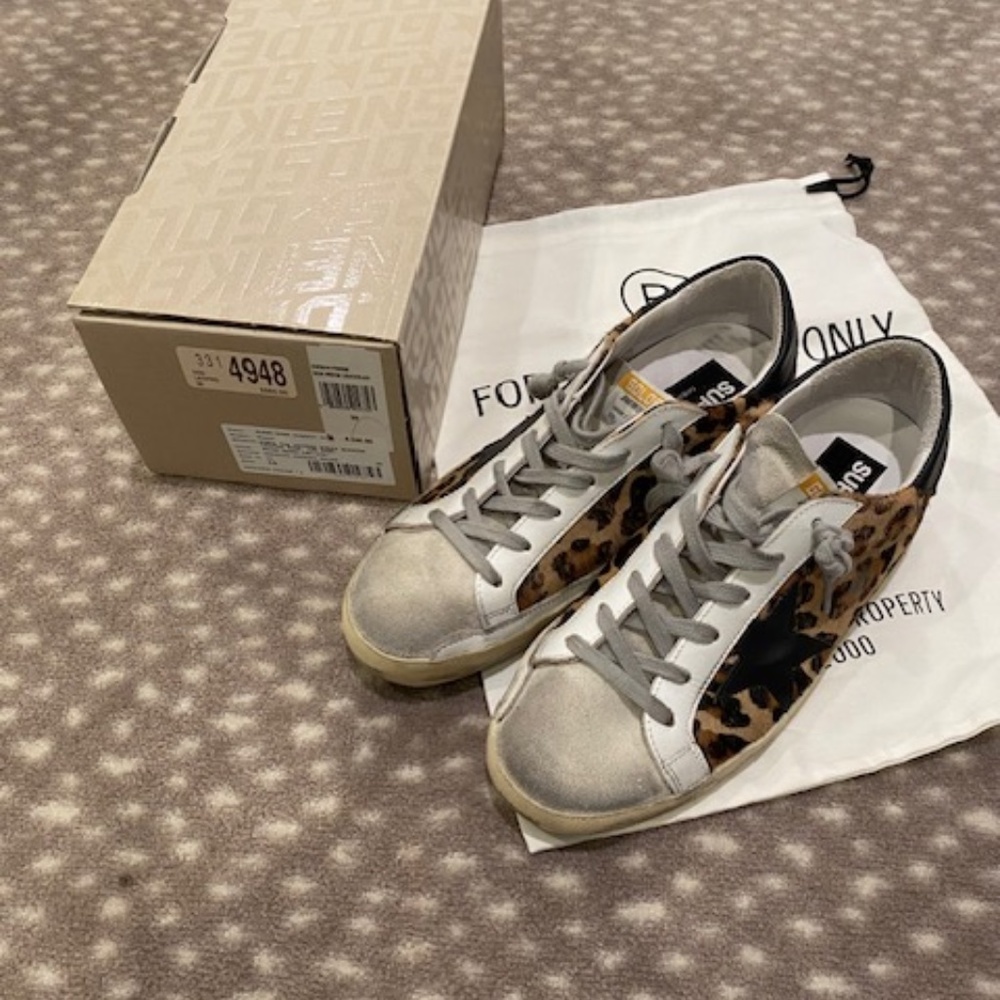 Golden Goose Leopard Sneakers